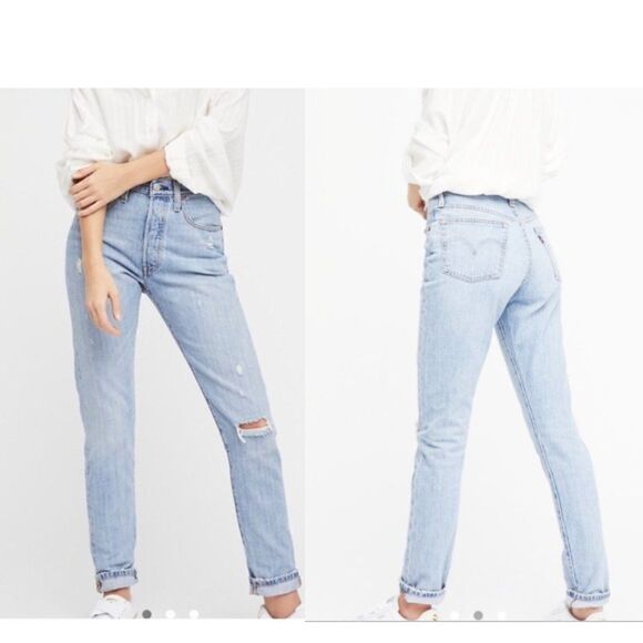 LEVI’S | 501 High-Waisted Skinny 'Clear Minds' - Picture 1 of 11